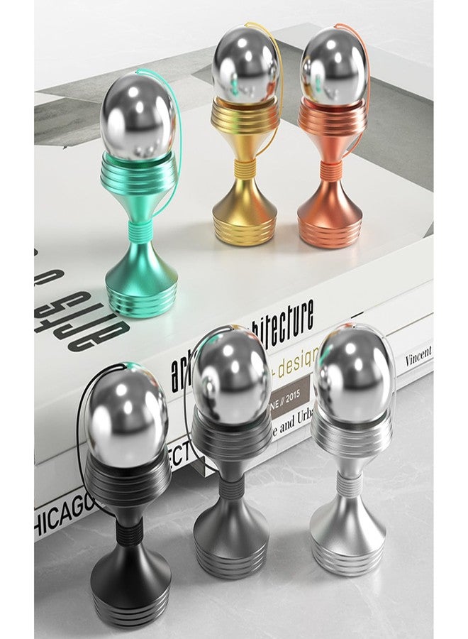 WAAISSJK Flipped Fingertip Beads, Metal Fidget Toy, Beginners Worry Beads, Hand Eye Coordination and Attention, Releasing Stress, Adult Tricks for Anxiety and Stress (Moonlight Silver) - Image 5